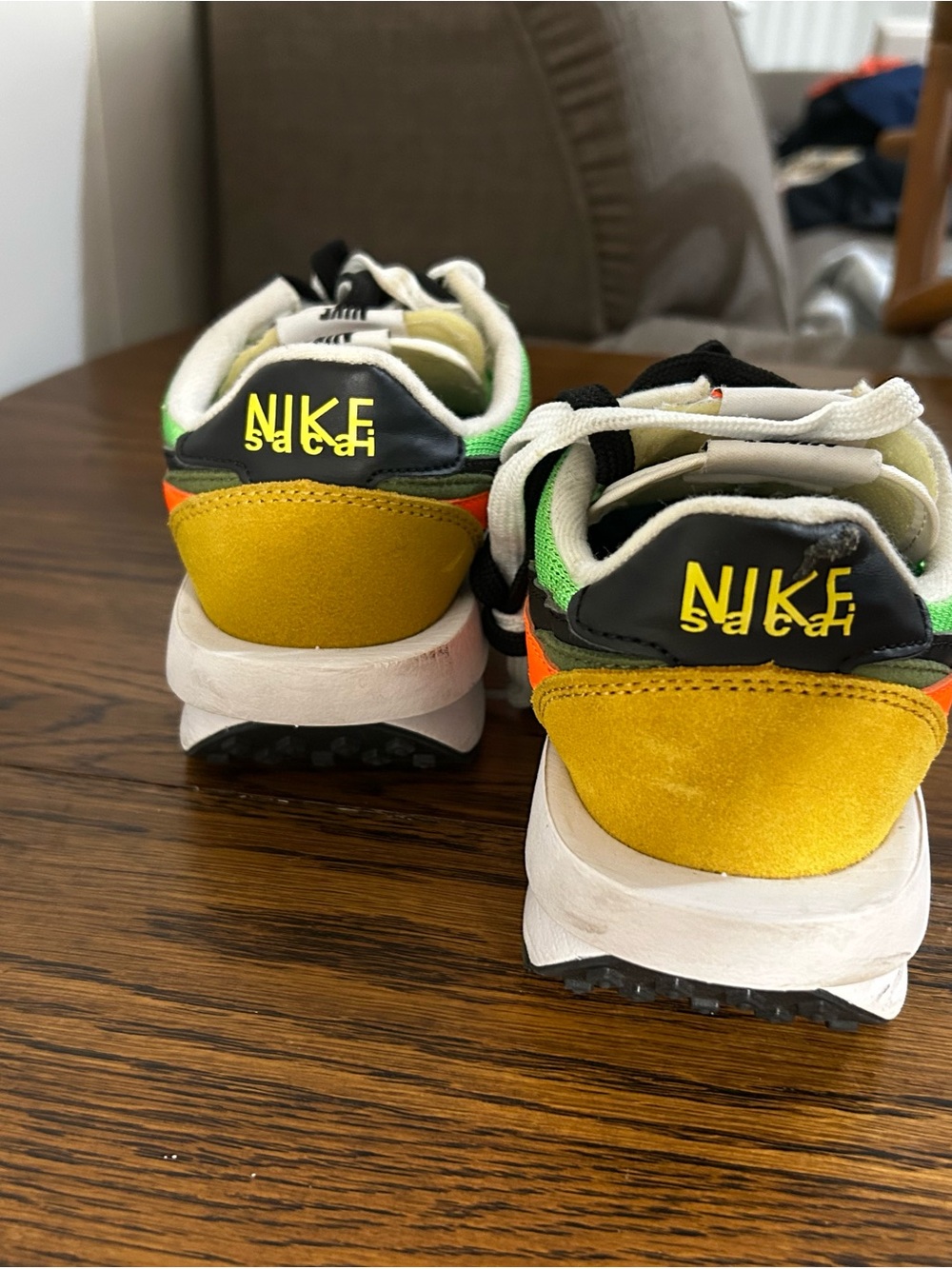 Nike Womens Sacai Green Gusto LD Waffle - Picture 3 of 7